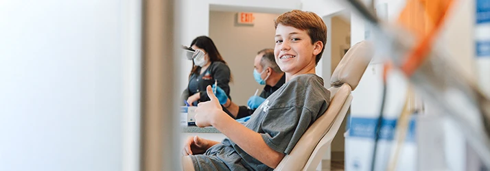 Boy Giving Thumbs Up